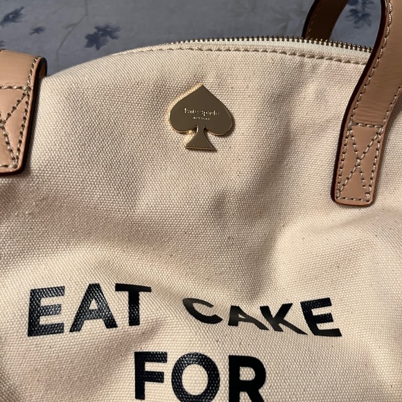 Kate Spade Eat Cake For Breakfast Tote Bag Purse - Picture 9 of 14